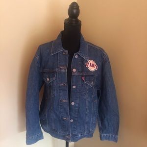 levis giants jean jacket